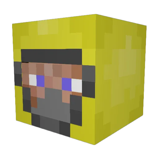 GiroteQ Minecraft avatar head, 3D render