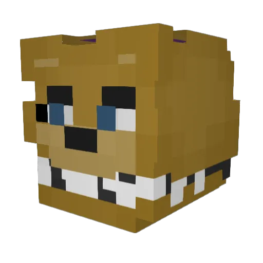 GirthRat Minecraft avatar head, 3D render