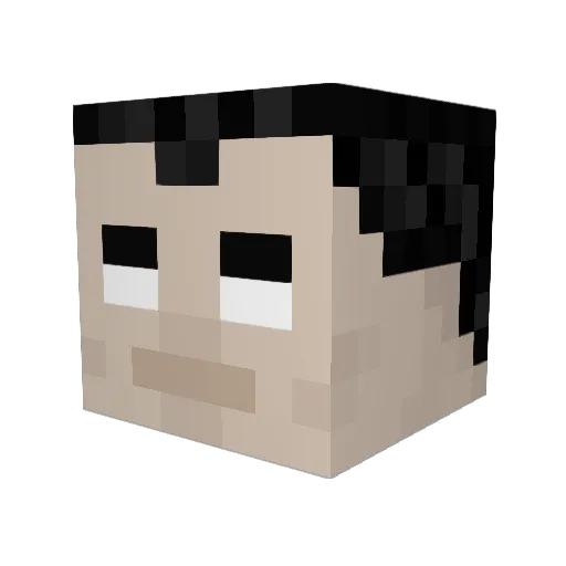 Girthdk Minecraft avatar head, 3D render