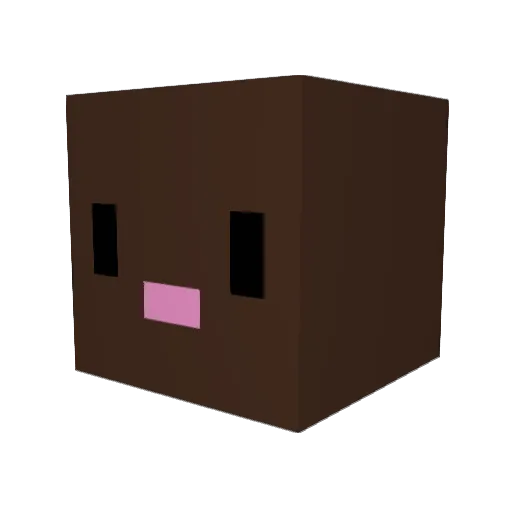 Girthquake48 Minecraft avatar head, 3D render