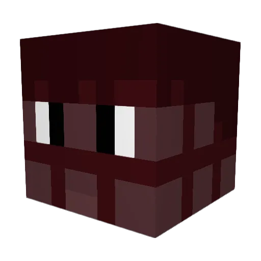 Girthychocolate Minecraft avatar head, 3D render