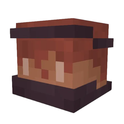 Giruano Minecraft avatar head, 3D render