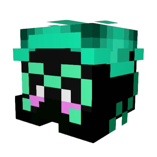 Gishgeron Minecraft avatar head, 3D render