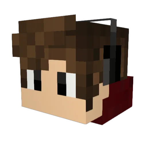 Gisi1964 Minecraft avatar head, 3D render