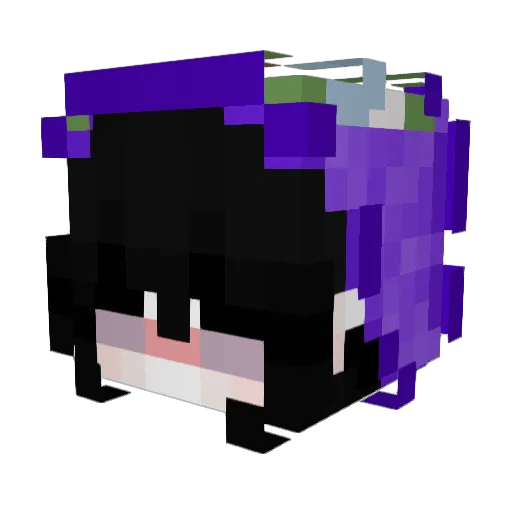 Gissy99 Minecraft avatar head, 3D render