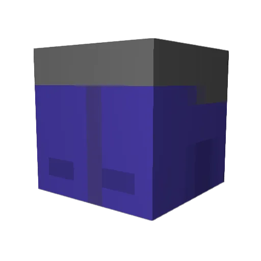 Gisters07 Minecraft avatar head, 3D render