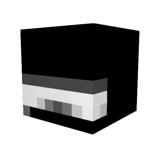 GitCommiting Minecraft avatar head, 3D render