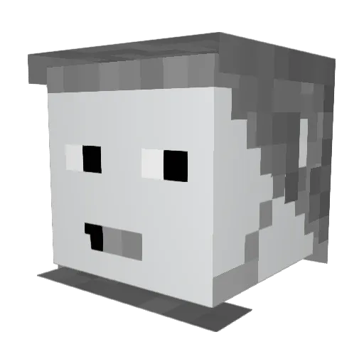 GitDaBusiness Minecraft avatar head, 3D render