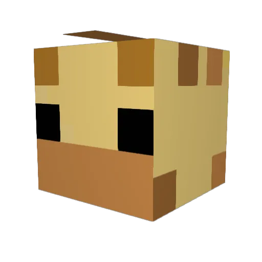 GitPranked11 Minecraft avatar head, 3D render
