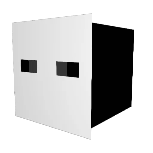 Githiss Minecraft avatar head, 3D render