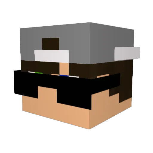 GiubravoBr Minecraft avatar head, 3D render