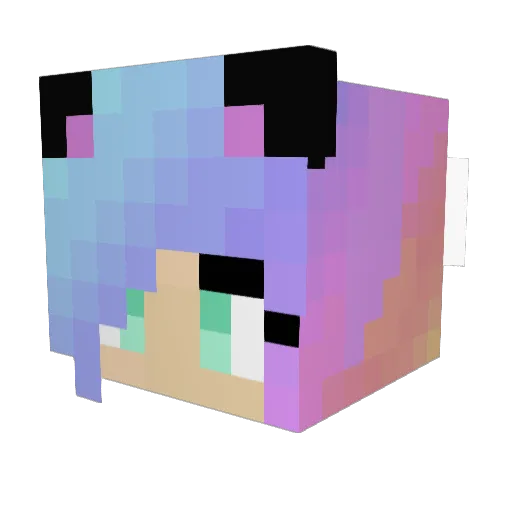Giulietta06 Minecraft avatar head, 3D render