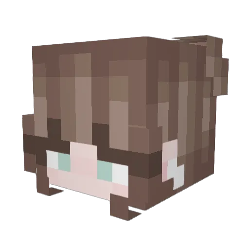 Giulietta_13 Minecraft avatar head, 3D render