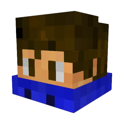 Giulio2007 Minecraft avatar head, 3D render