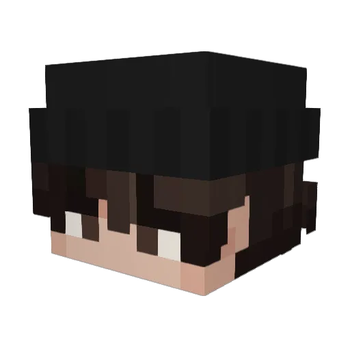 Giulio_50 Minecraft avatar head, 3D render