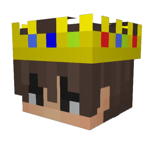 Giulssy Minecraft avatar head, 3D render