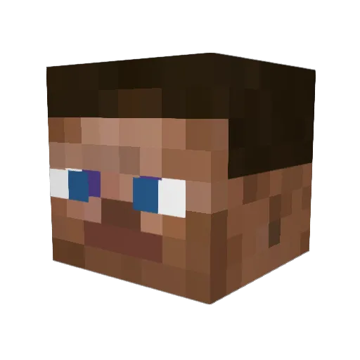 Giuse212 Minecraft avatar head, 3D render
