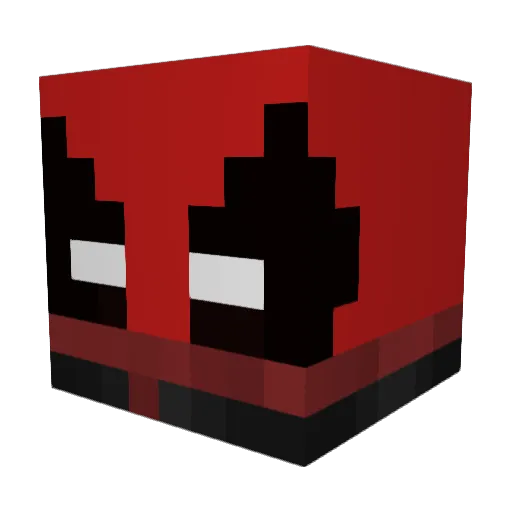 Giusica Minecraft avatar head, 3D render
