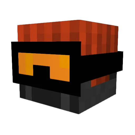 Giusix360 Minecraft avatar head, 3D render