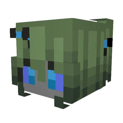 Giuxl Minecraft avatar head, 3D render