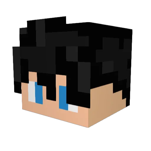 GivaraGG Minecraft avatar head, 3D render