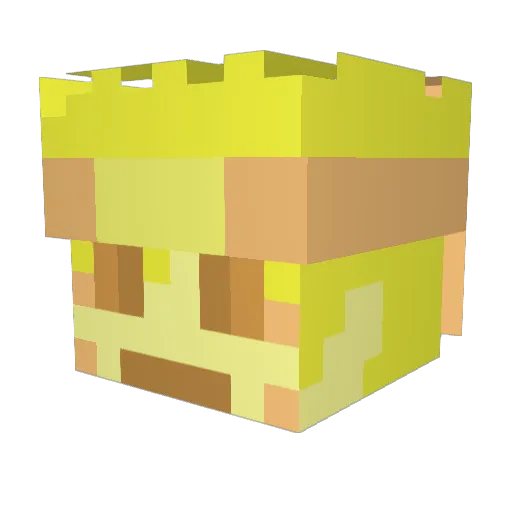 Givark Minecraft avatar head, 3D render