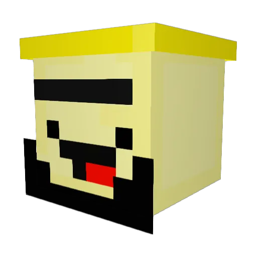 Givco Minecraft avatar head, 3D render