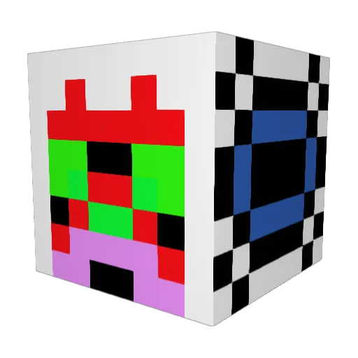 Givdulludvig Minecraft avatar head, 3D render
