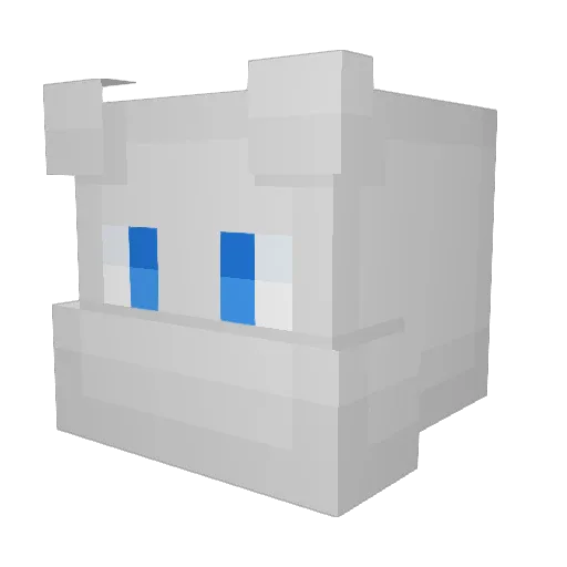 GiveBepis Minecraft avatar head, 3D render