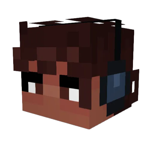 GiveMeFreeFood Minecraft avatar head, 3D render