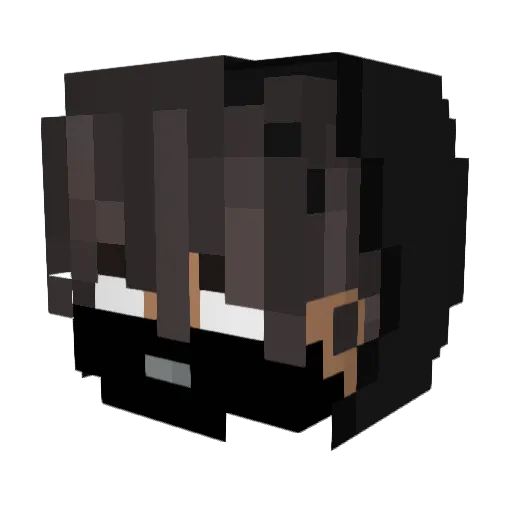 GivePayPal Minecraft avatar head, 3D render
