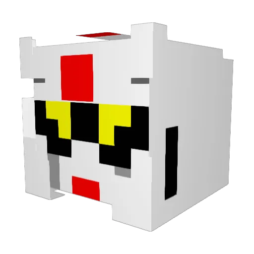 Givemefood2 Minecraft avatar head, 3D render