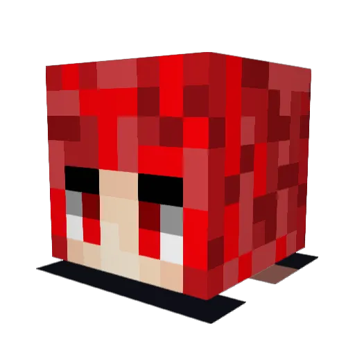 GivenGogga Minecraft avatar head, 3D render