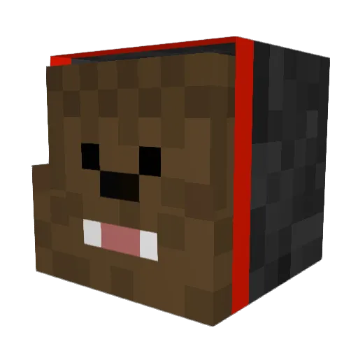 GivenMercy Minecraft avatar head, 3D render