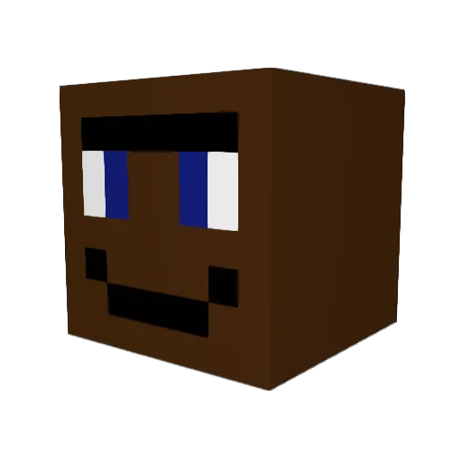GiverKA Minecraft avatar head, 3D render