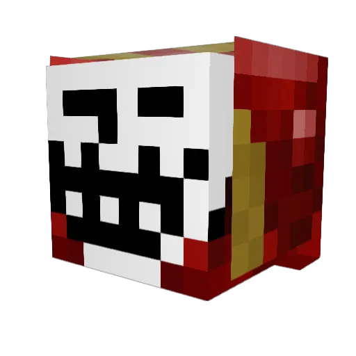Givicaa Minecraft avatar head, 3D render