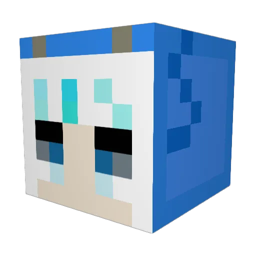 Giwoon00 Minecraft avatar head, 3D render