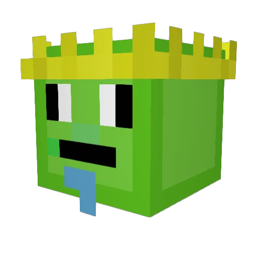 Gixn17 Minecraft avatar head, 3D render