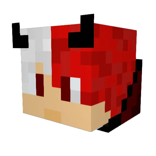 Gixpsy Minecraft avatar head, 3D render
