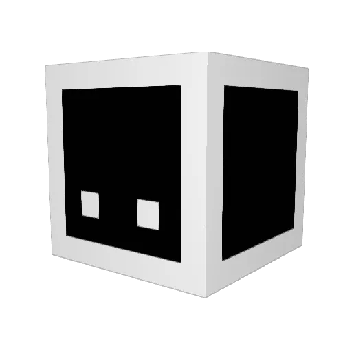 Giyari Minecraft avatar head, 3D render