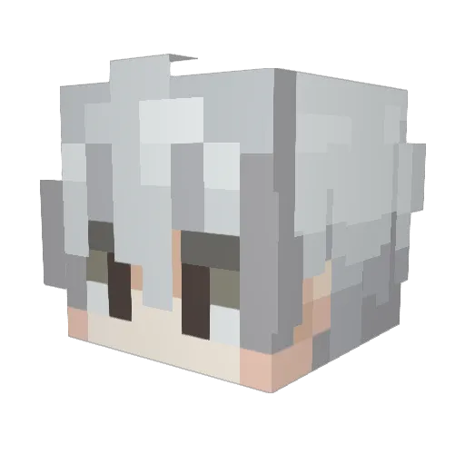 Giylarim Minecraft avatar head, 3D render