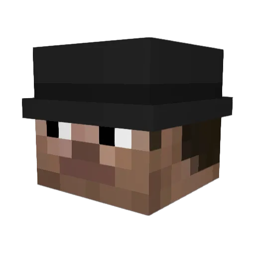 Giyutives Minecraft avatar head, 3D render