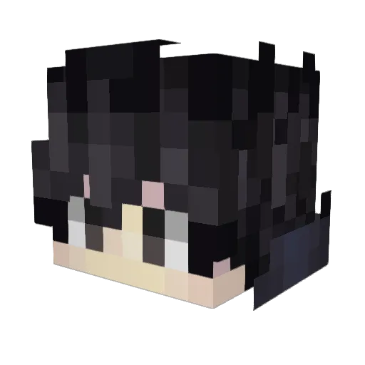 Giz3 Minecraft avatar head, 3D render