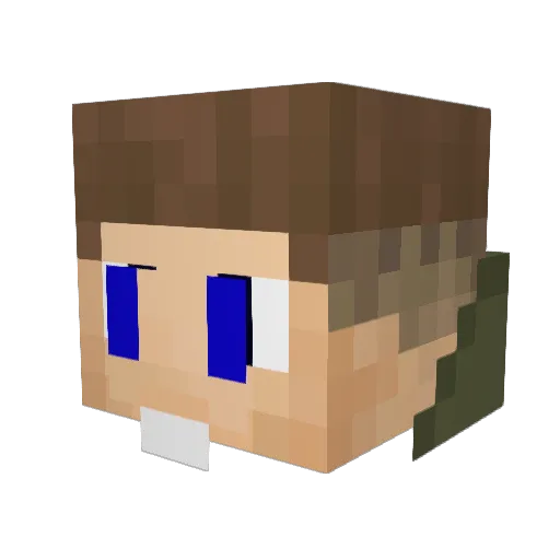 Gizmo090802 Minecraft avatar head, 3D render
