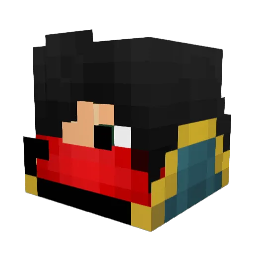 Gizmo2099 Minecraft avatar head, 3D render