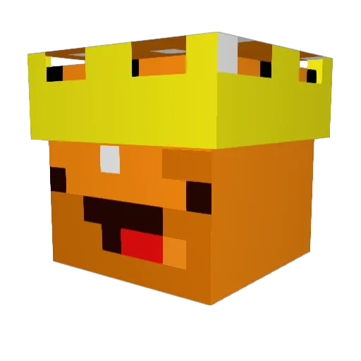 Gizmo359 Minecraft avatar head, 3D render