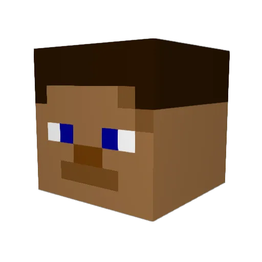 GizmoDuck129 Minecraft avatar head, 3D render