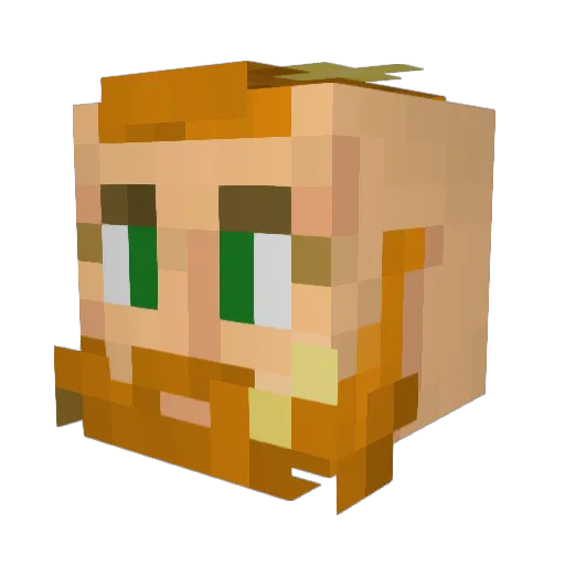 GizmoHenry143 Minecraft avatar head, 3D render