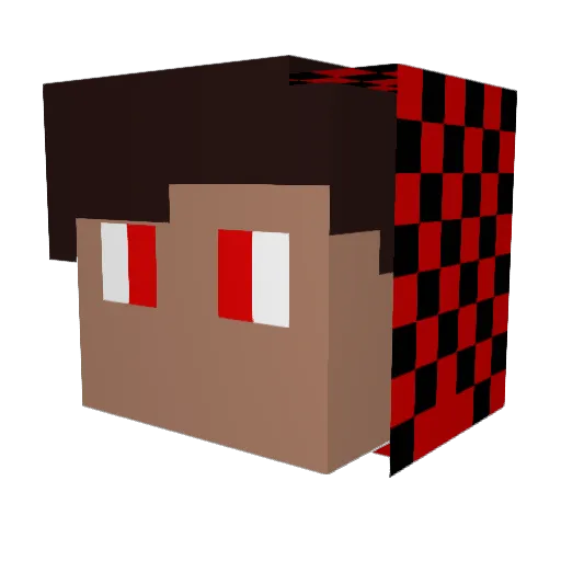 Gizmo_S Minecraft avatar head, 3D render