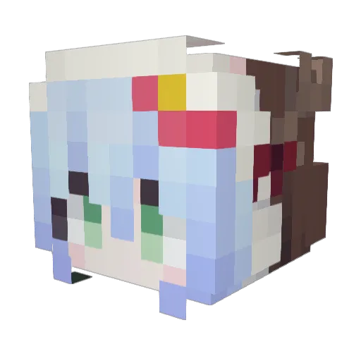 Gizmox0 Minecraft avatar head, 3D render